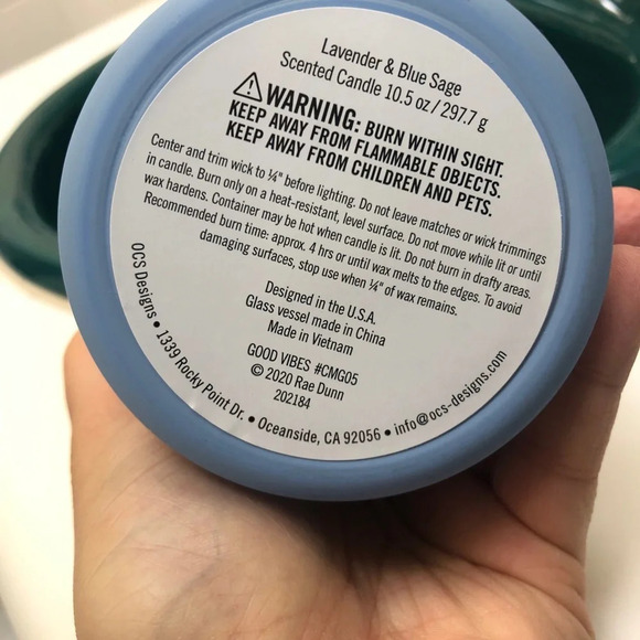 NEW RAE DUNN GOOD VIBES CANDLE - Picture 5 of 5